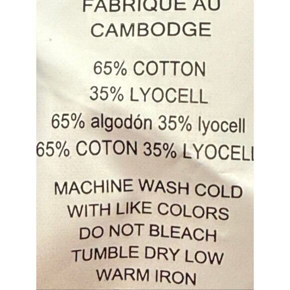 Michael Kors Chambray ruffle lightweight denim faux wrap skirt size Large NWOT - Picture 10 of 10